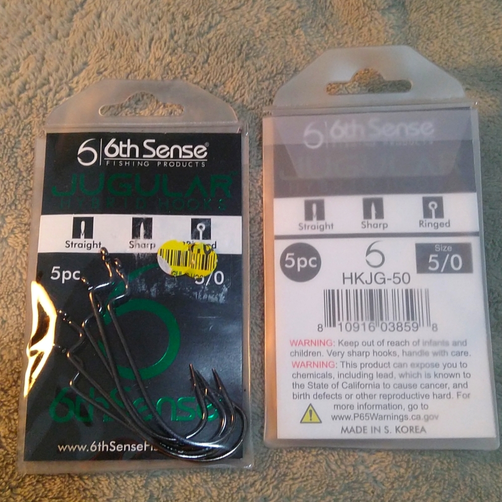 6TH SENSE JUGULAR HYBRID HOOKS  5pc